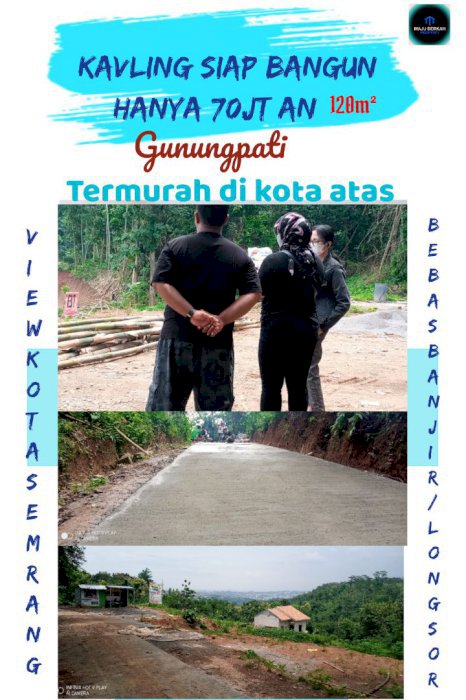 Tanah kavling murah gunungpati
