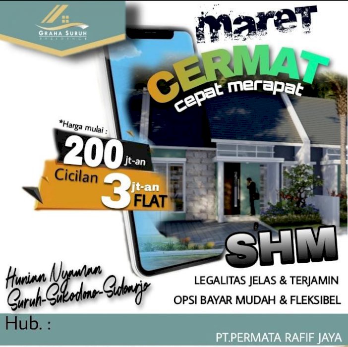 Rumah inhouse sukodono sidoarjo