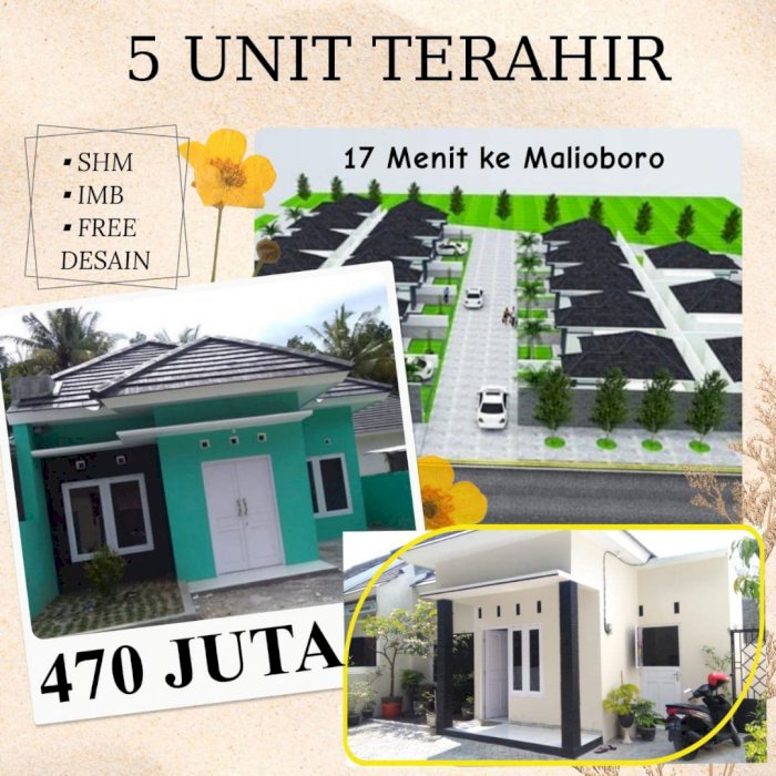 RUMAH SIAP HUNI DI BANTUL BISA KPR MAUPUN CASH