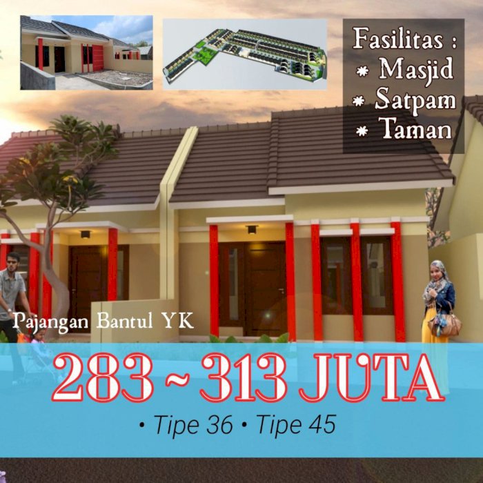 PERUMAHAN DEKAT KOTA BANTUL, HARGA 200-300JUTAAN