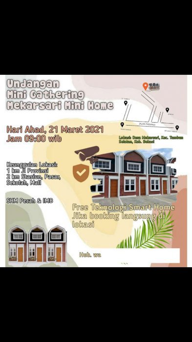 Rumah 2 lantai hnya 288 juta 2 KM ke stasiun Tambun bonus Smarthome