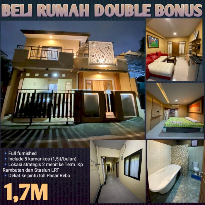 Rumah dekat stasiun double bonus