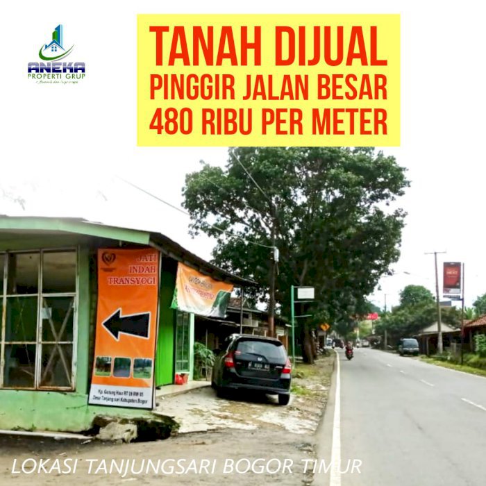 JUAL TANAH KAVLING SERBAGUNA BONUS POHON JATI BESAR PINGGIR JALAN RAYA