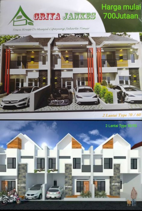 Rumah 2lantai tanpa BI Cheking bank di cipayung