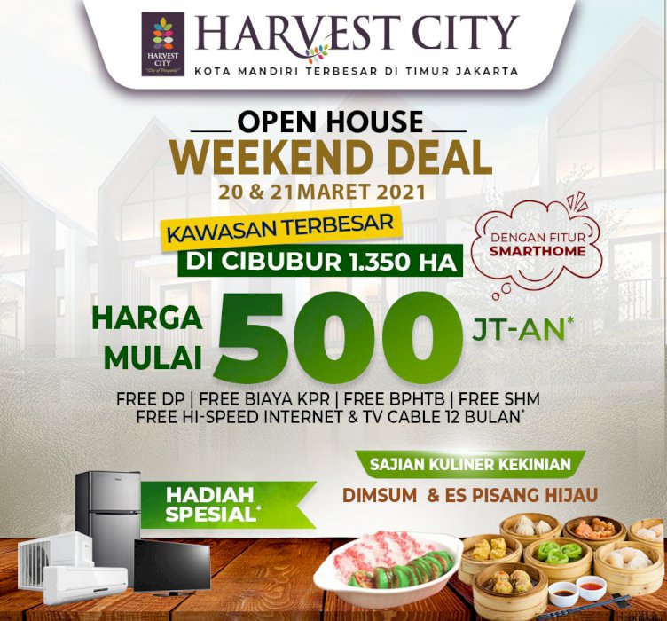 Harvest City Open House Bonus TV/AC/Kulkas