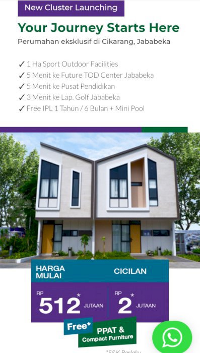 Cluster Terbaru Dijual Murah jababeka cikarang Wimbledon recidence