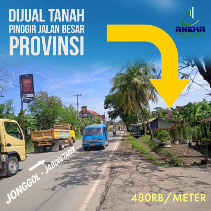 Dijual Tanah Pinggir Jalan Provinsi 48 Juta/100 Meter Free Surat2x