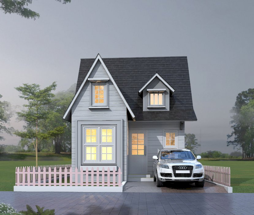 Villa dengan desain Vintage Eropa dalam Kawasan Agrowisata Bogor