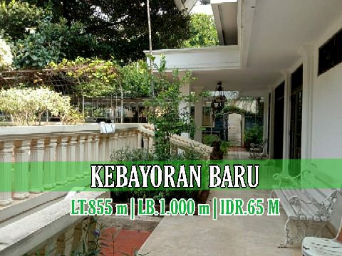 RUMAH LAMA TERAWAT DI AREA PRIME DI KEBAYORAN BARU JAKARTA SELATAN