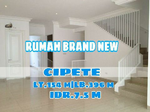 RUMAH BARU SIAP HUNI DI CIPETE JAKARTA SELATAN