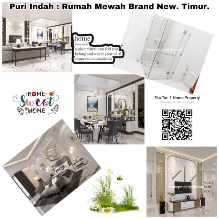 Puri Indah : Rumah Baru !!! Brand New Hadap Timur