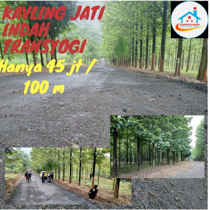 Jual kavling Murah, di jual Tanah Murah depan jalan raya transyogi