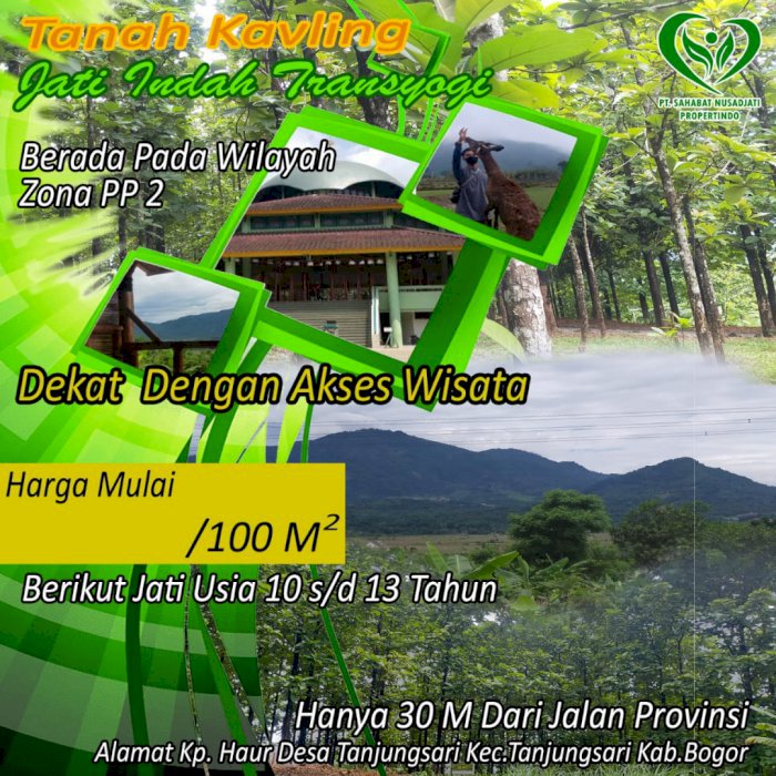 Di jual Tanah Murah hanya 48 juta/100 meter