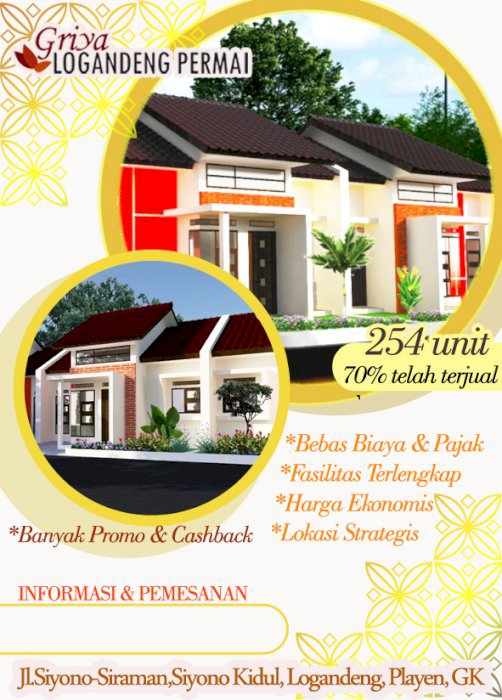 Hunian idaman tanpa ribet area kota wonosari Gunungkidul