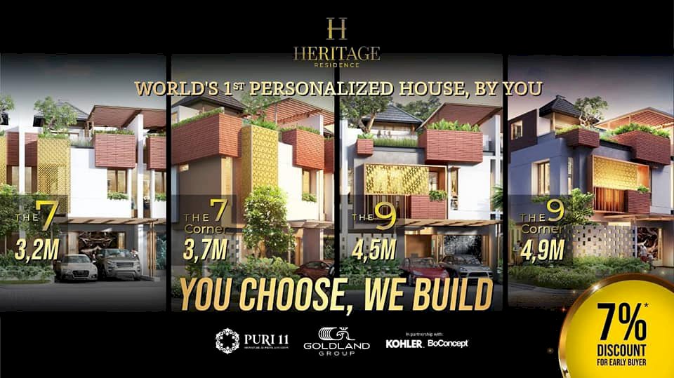 RUMAH RESORT 3 LANTAI DENGAN PRIVAT SKY VILLA, EXIT TOL KARANG TENGAH