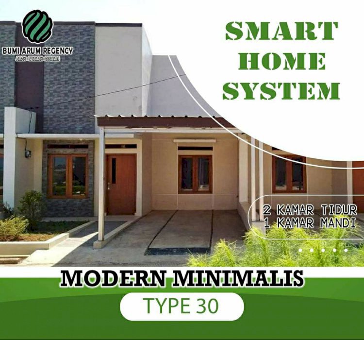 Rumah Siap huni design modern, smart home & full furnish