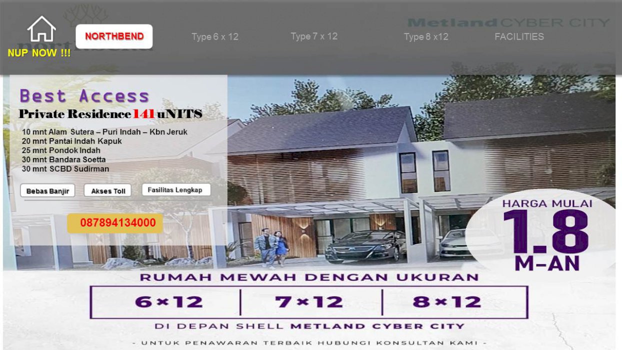 the Northbend Metland Cyber City Lokasi Prime Sebelah Ranch Market
