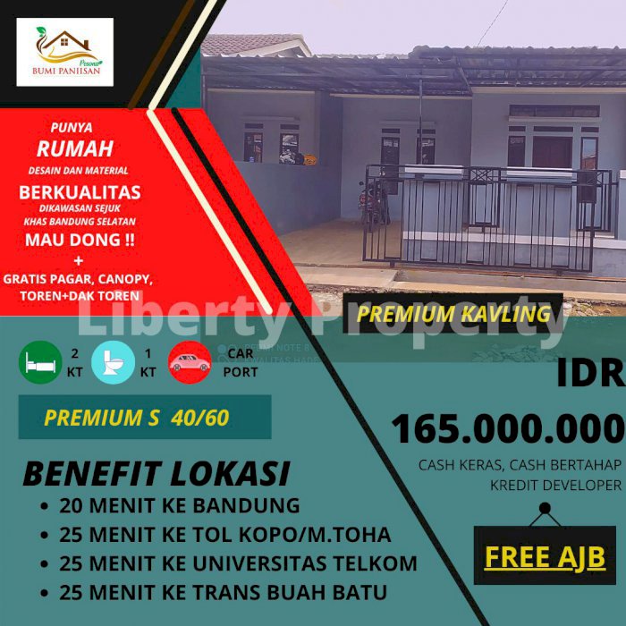 Cluster Premium PESONA BUMI PANIISAN 142jt FULL CANOPY, PAGAR DLL