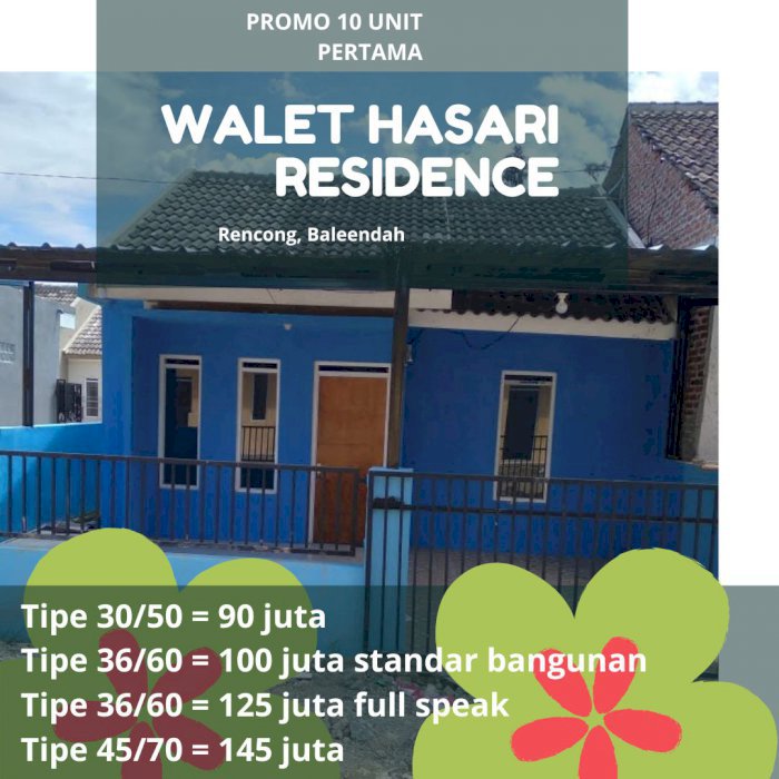 Promo Keburu Habis 90jt 30/50 dkt Bandung