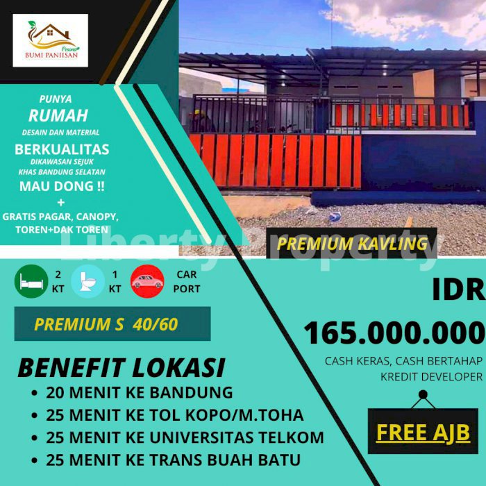 Rumah ready stock, ada Bonus Fullspek, Motor, 40/60 165jt