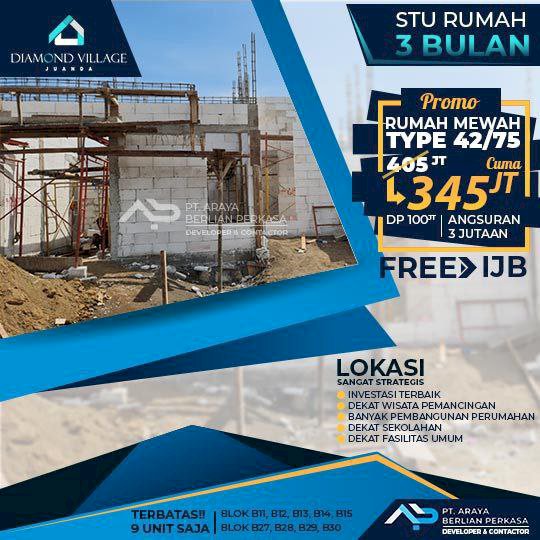 Diamond Village Juanda 1 di Cemandi Dekat Juanda Dekat Gunung Anyar