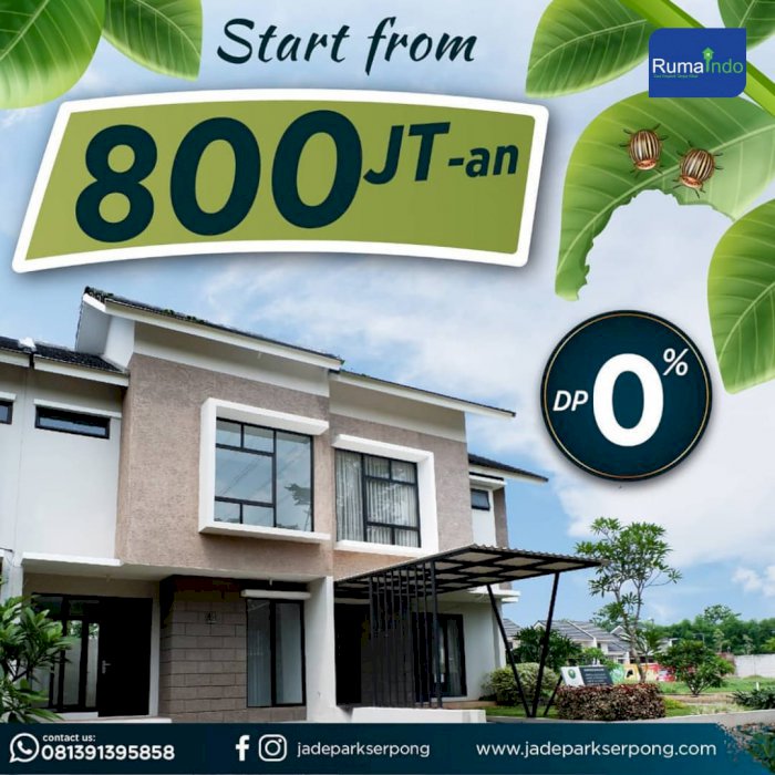 Dijual Rumah Baru Hanya 10 Menit dari BSD di JadePark Serpong 2 Bogor