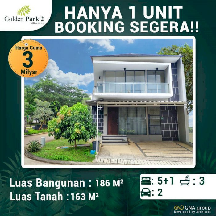 Rumah Ready 2lantai Golden Park 2 cisauk Aeon Mall