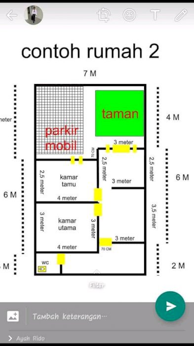 Rumah kelapa warna cluster