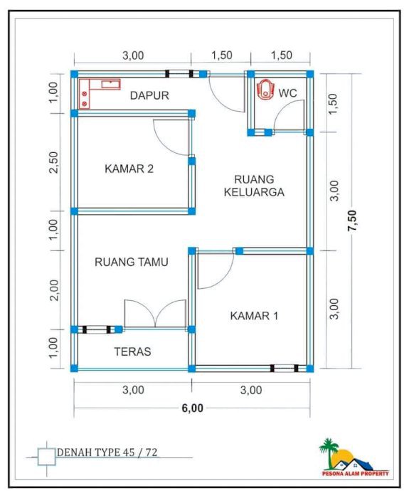 Rumah dan kavling pesona alam 5
