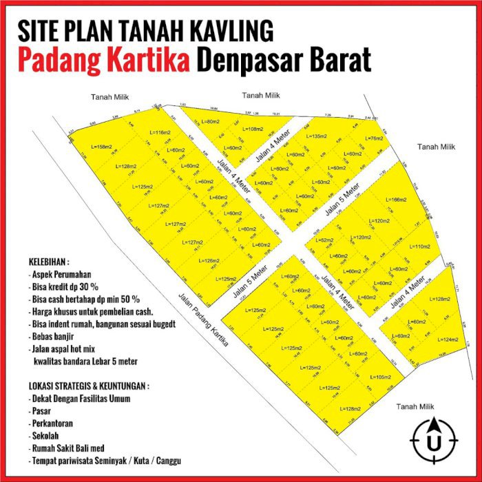 Jual tanah jalan utama padang kartika Denpasar