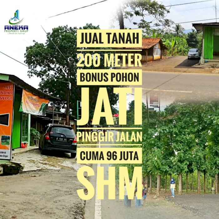 Jual tanah kavling pinggir jalan dan surat SHM