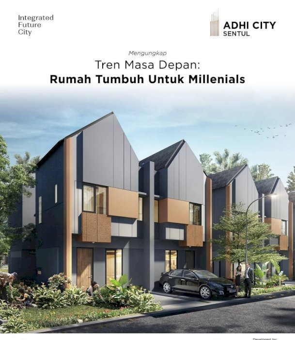 Rumah Modern Minimalis Bernuansa Alam di Adhi City Sentul Bogor