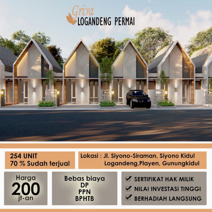 PROMO RUMAH HARGA 200 JUTAAN SUDAH TERMASUK PAJAK & BIAYA LAINNYA