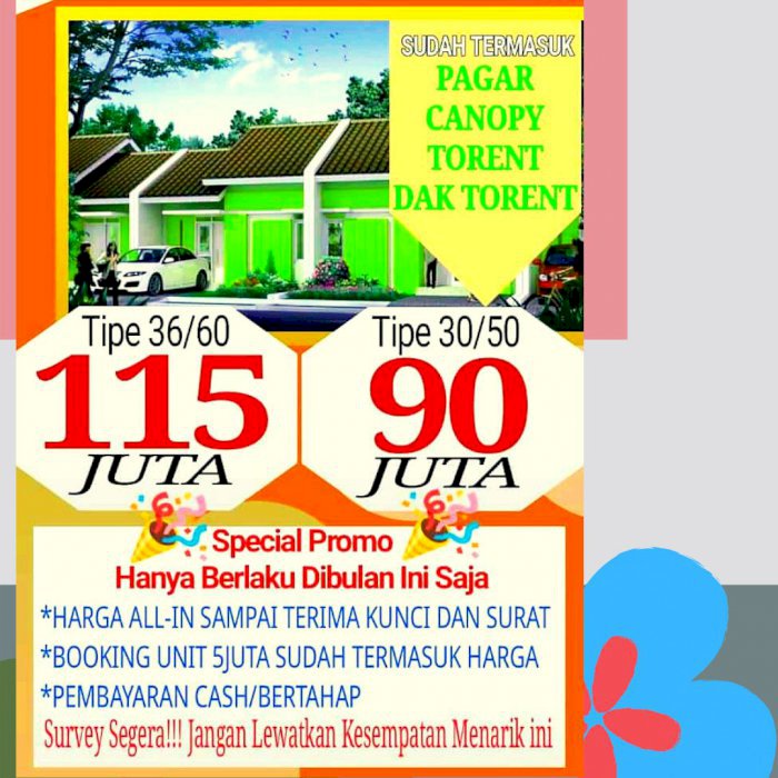 Rumah murah Bandung Selatan, Baleendah 20mnt dr Tol Bubat/M Toha