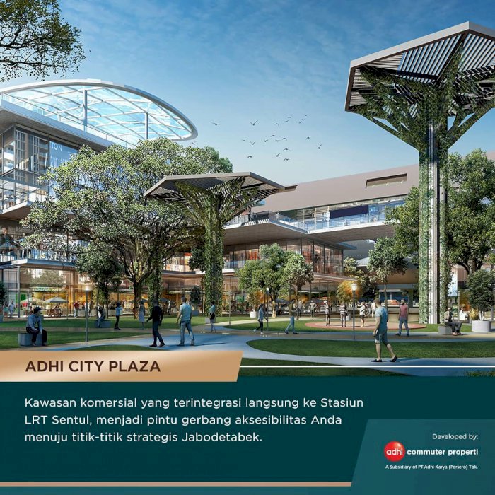 Hunian Masa Depan Berkelas Terintegrasi LRT Sentul di Adhi City Sentul