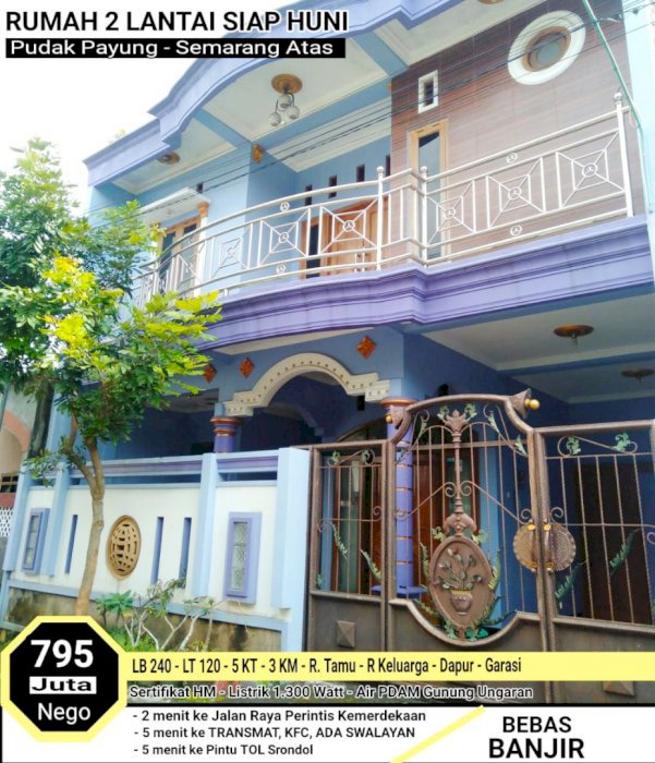 Rumah 2 Lantai Ready Bangunan Gagah Istimewa Selangkah Ke Jalan