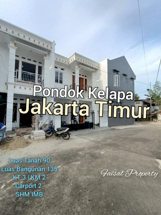 Dijual Rumah Baru model klasik di pondok Kelapa Duren Sawit Jaktim