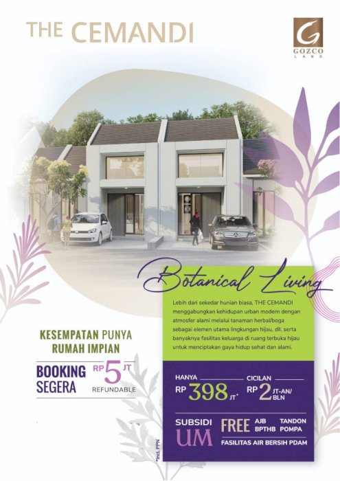 Cukup bayar 22 juta dan miliki rumah 1 lt  0 jalan raya di Selatan Surabaya