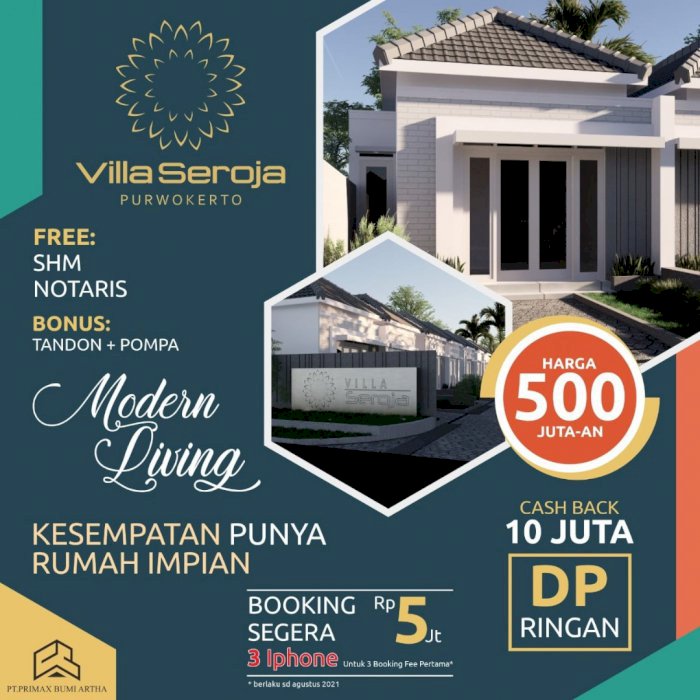 CLUSTER MODERN DI SELATAN PURWOKERTO