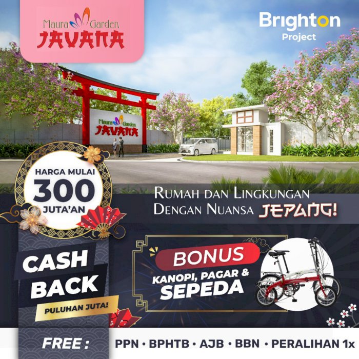 JAVANA Maura Garden Cerme Rumah di dalam perumahan mewah hanya 300jtan