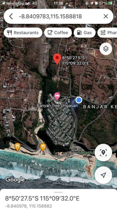 Land For Sale, Located at Melasti Beach Tourism Area