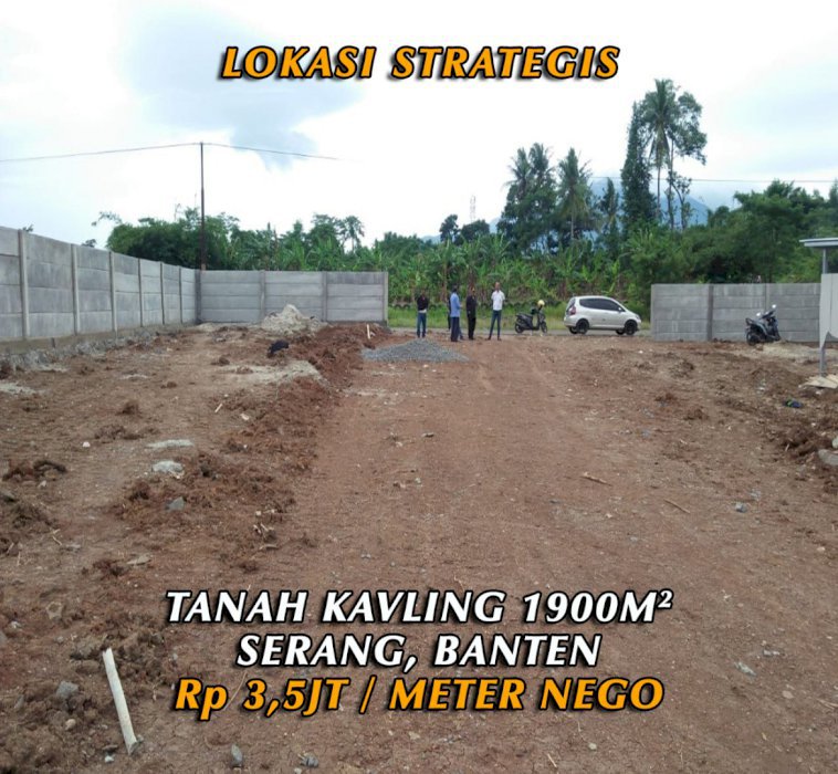 DIJUAL TANAH LUAS STRATEGIS SERANG BANTEN