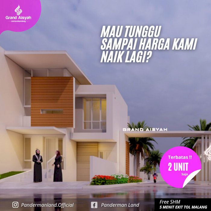 Rumah Cluster di Sawojajar Malang