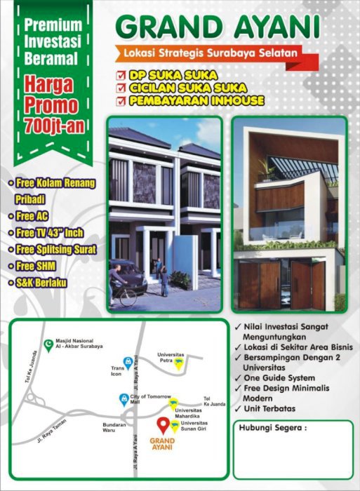 Rumah dekat A Yani Surabaya