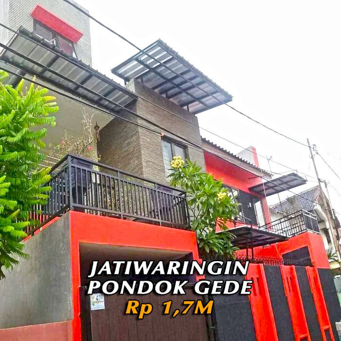 DIJUAL RUMAH JATIWARINGIN PONDOK GEDE MEWAH 3LT LOKASI STRATEGIS