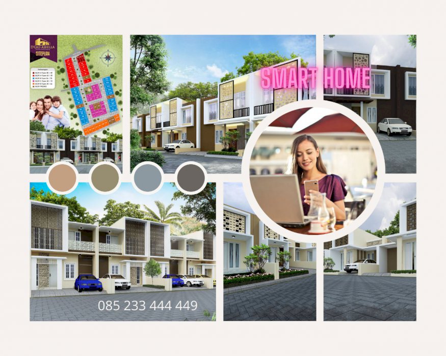 Big promo rumah megah modern lengkap dengan smart home di kota malang