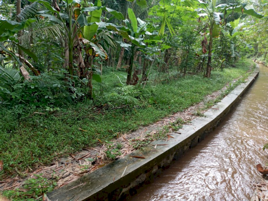 Tanah murah pinggir selokan air melimpah ruah