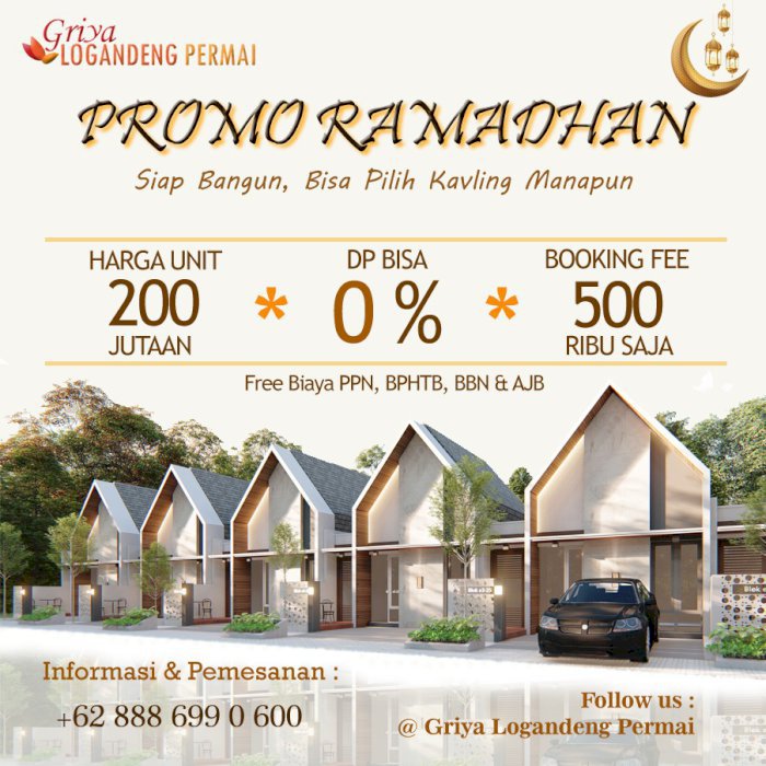 Rumah eksklusif ekonomis di kawasan kota Wonosari Gunungkidul