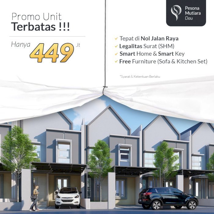 Rumah 2 lantai berkualitas  batu malang