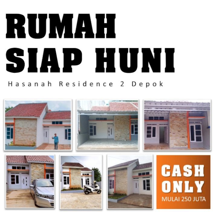 Cash only rumah ready siap huni